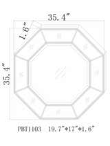 Swellendam Gold Octagonal Mirror