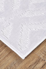 Feizy Saphir Mira Modern Solid - White Area Rug - Clearance
