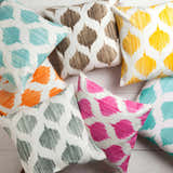Bryant Yellow Ikat Throw Pillow - Clearance