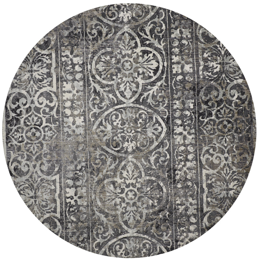 Feizy Kano Transitional Distressed - Gray/Ivory/Taupe Area Rug