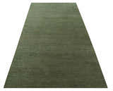 Teal and Brown Modern Contemporary Design Custom Made wool Rug