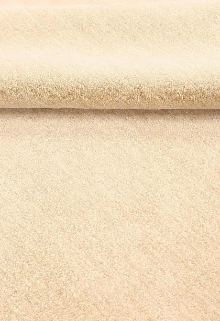 Terrain Hand Loomed Modern Beige Solid Design Wool Area Rug