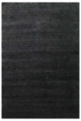 Terrain Hand Loomed Modern Charcoal Solid Design Wool Area Rug