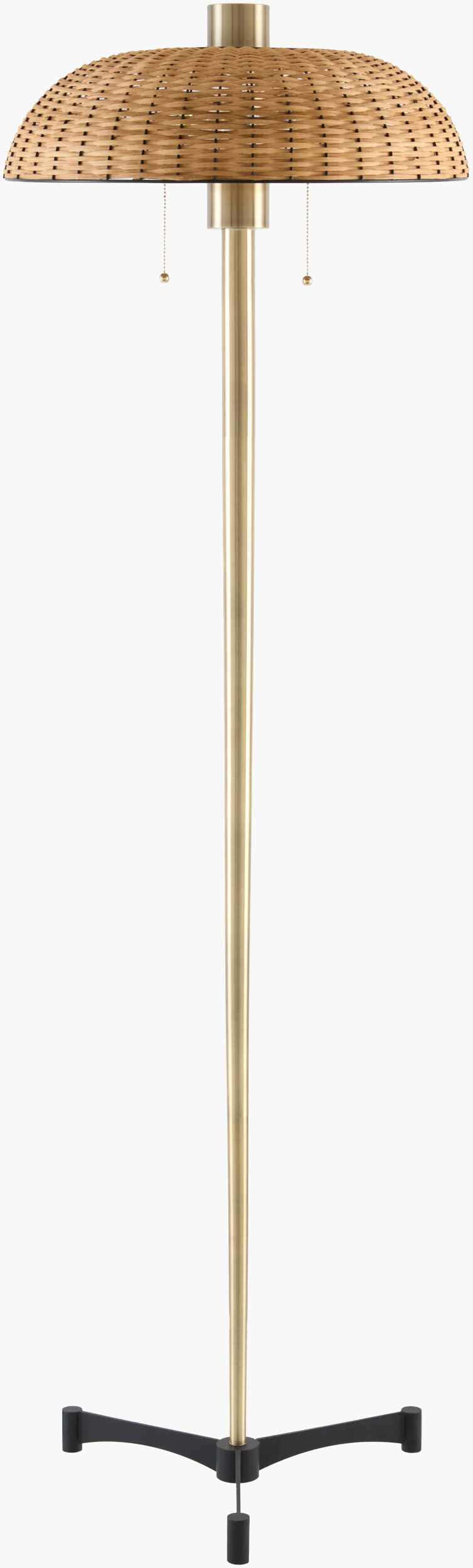 Brasson Antique Brass Classic Traditional Iron Accent Floor Lamp