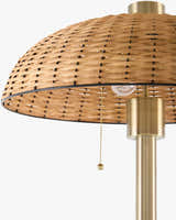Brasson Antique Brass Classic Traditional Iron Accent Floor Lamp