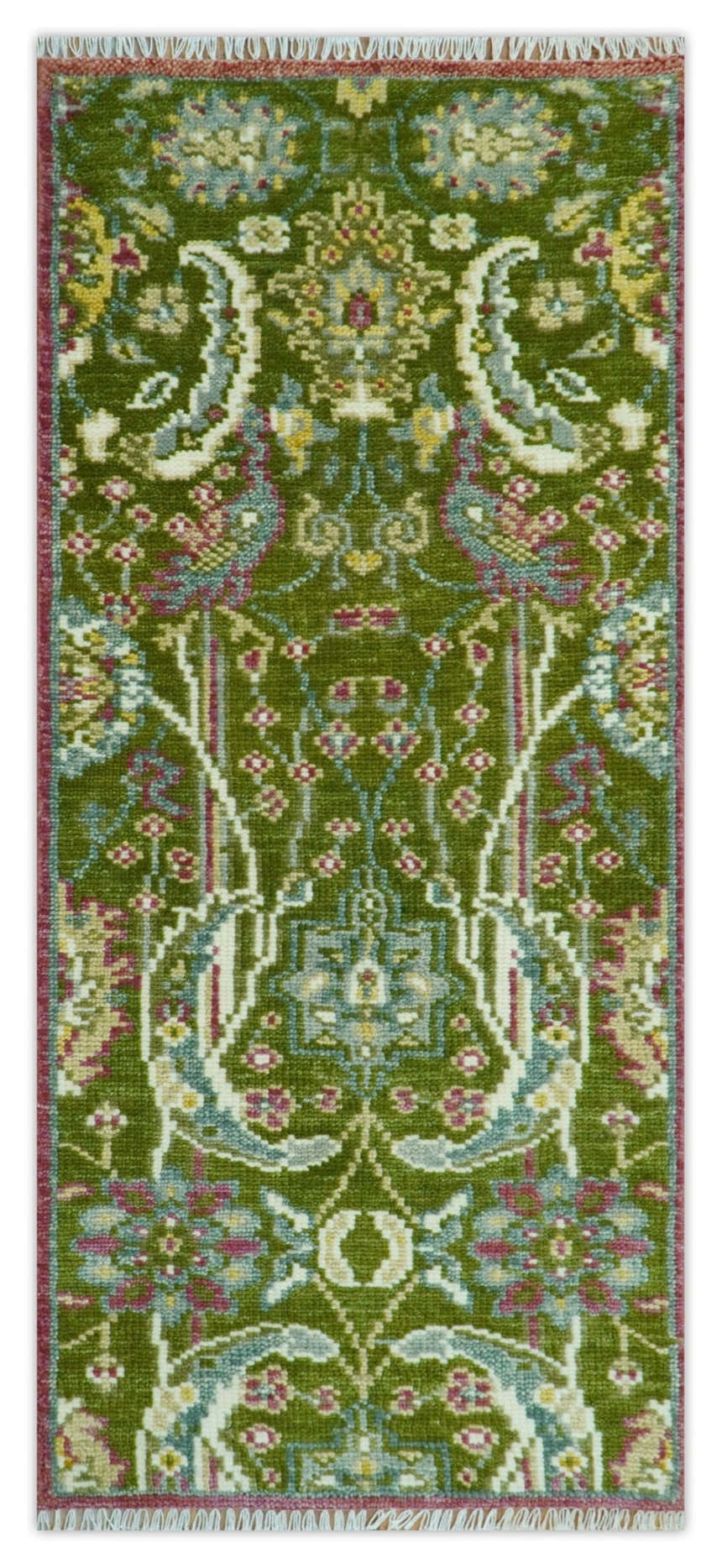 The Peacock Garden Bird Hand Knotted Custom Made Wool Area Rug