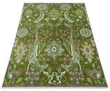 The Peacock Garden Bird Hand Knotted Custom Made Wool Area Rug