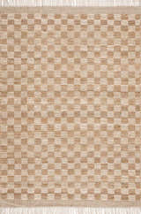 Made to Order Custom Size Ionut Checkered Jute Area Rug