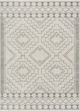 Sample KMRSH-4614 Ivory Tribal Carpet - Clearance