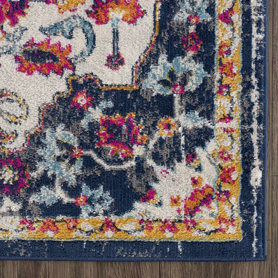 Tigril Blue & Orange 2304 Area Rug - Clearance