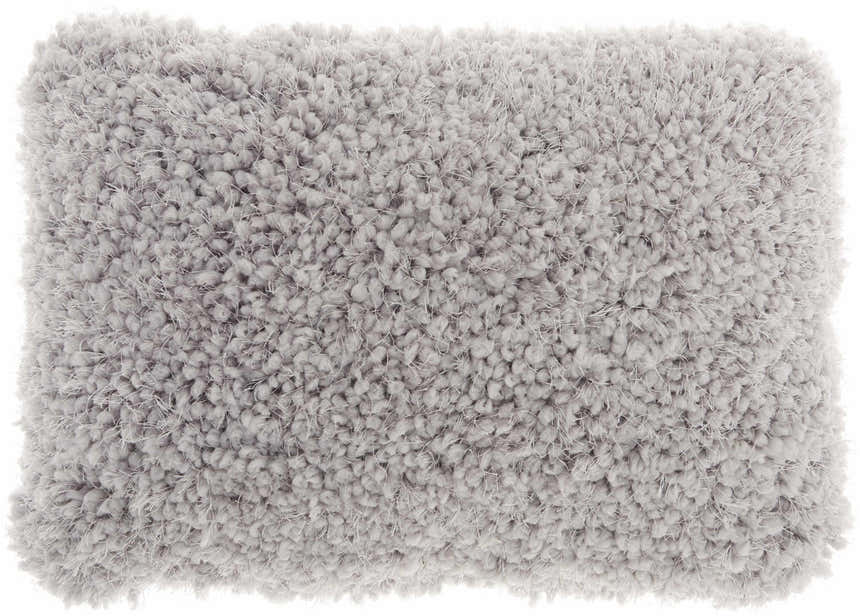 Mina Victory Shag Lush Yarn Light Grey Indoor Throw Pillow - Clearance