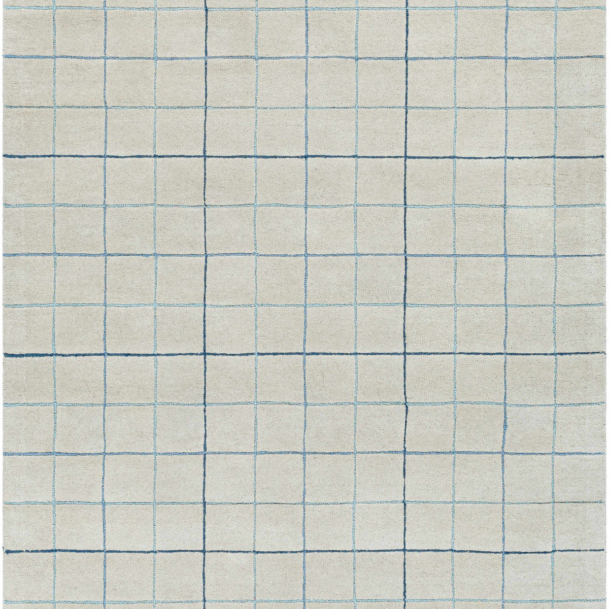 Toshi Beige Grid Wool Rug – Boutique Rugs