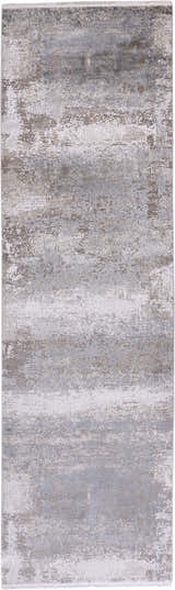 Close-up of the Feizy Cadiz Taupe/Gray/Silver Area Rug featuring an abstract pattern and subtle color variations. Design-Runner