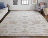 Feizy Wendover Transitional Oriental - Ivory/Orange Area Rug