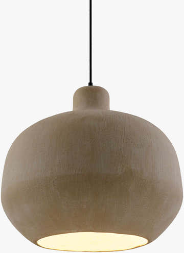 Soft Dark Gray Rustic Pendant Light for kitchen islands or dining areas