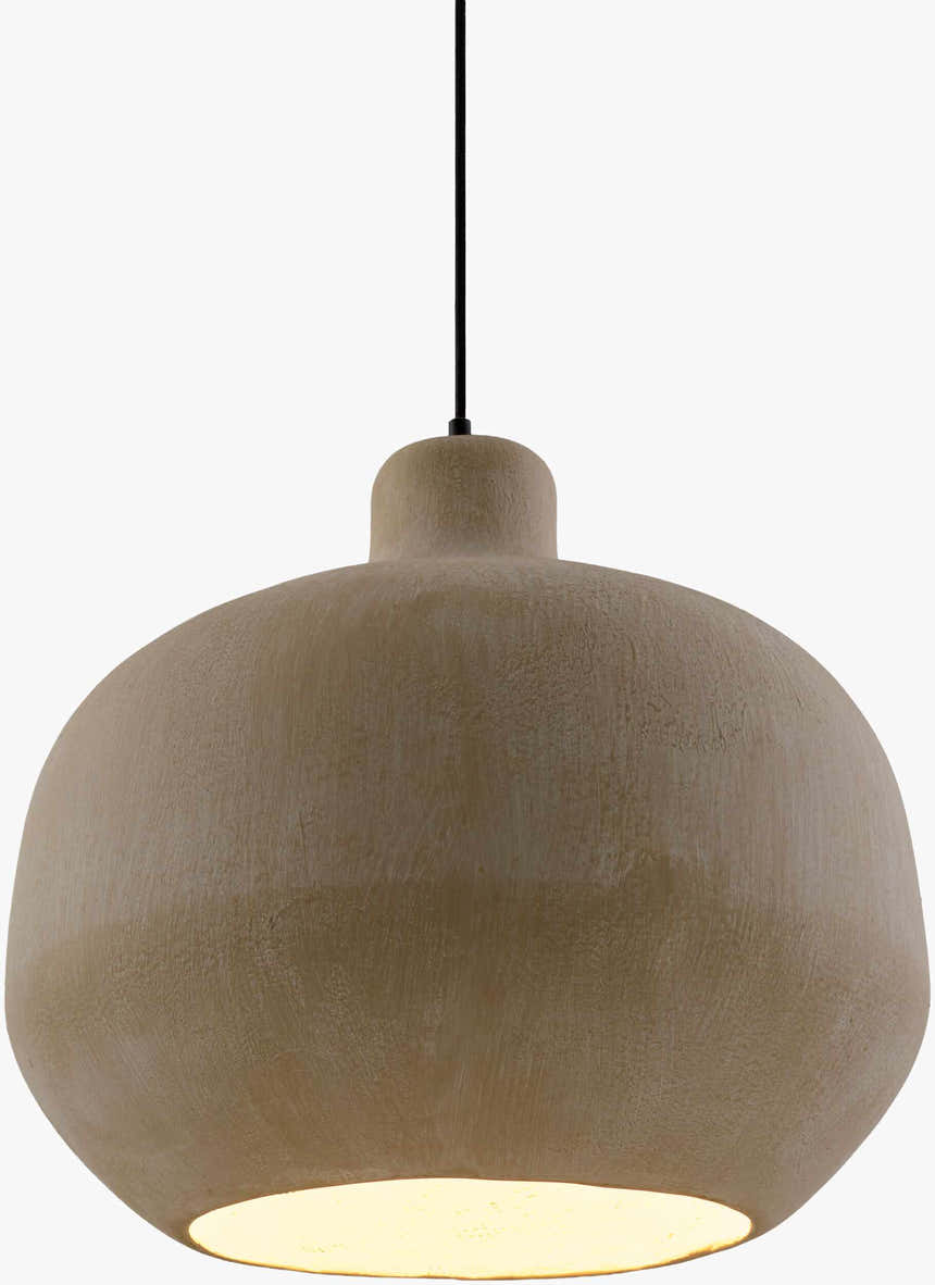 Soft Dark Gray Rustic Pendant Light for kitchen islands or dining areas