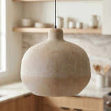 Soft Dark Gray Rustic Pendant Light for kitchen islands or dining areas