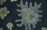 Traditional Hand Knotted Green, Beige, Silver and Ivory Multi Size Oushak Wool Area Rug
