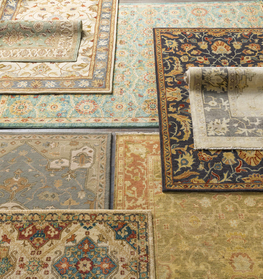 Made to Order Custom Size Cherryfield Hand Tufted Yellow & Sage 1125 Area Rug