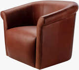 Bisignano Brown Swivel Chair - Clearance