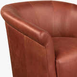 Bisignano Brown Swivel Chair - Clearance