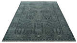 Tree of life Gray, Charcoal and Ivory Hand knotted Traditional Floral Multi Size wool Area Rug