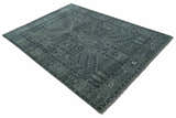 Tree of life Gray, Charcoal and Ivory Hand knotted Traditional Floral Multi Size wool Area Rug