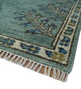 Tree of Life Green Traditional Hand Knotted Turkish Design Multi Size Wool Area Rug