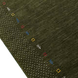 Tribal Border Design Hand Loomed Wool Area Rug