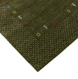 Tribal Border Design Hand Loomed Wool Area Rug