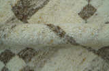 Tribal Custom Made Contemporary Beige Hand knotted Wool Area Rug