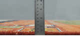 Tribal Gabbeh Rust, Ivory, Green and Pink Hand knotted Antique Look Traditional Wool Area Rug