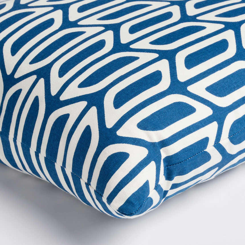 Shinrock Blue Geometric Accent Pillow - Clearance