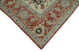 Traditional Heriz Rust And Beige Hand Knotted Wool Area Rug