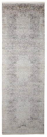 Feizy Sarrant Transitional Medallion - Gray/Ivory/Tan Area Rug