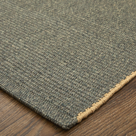 Feizy Theo Modern Solid - Green/Tan Area Rug