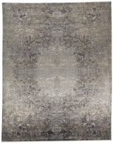 Feizy Sarrant Transitional Medallion - Gray/Ivory/Tan Area Rug