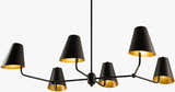 Charcoal Rustic Chandelier for dining or living rooms