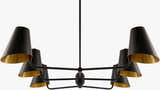 Charcoal Rustic Chandelier for dining or living rooms