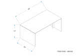 Atabayan Rectangle Wooden Coffee Table - Clearance