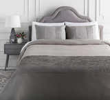 Taytay Gray Upholstered Elegance Bedding Euro Sham - Clearance