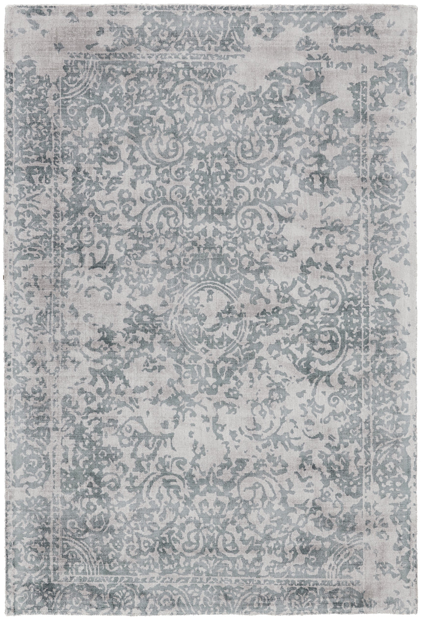 Feizy Nadia Transitional Distressed - Blue/Gray Area Rug - Clearance