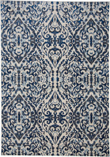 Feizy Milton Modern Ikat - Blue/Ivory/Black Area Rug - Clearance
