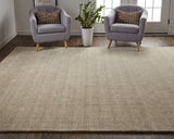 Feizy Luna Modern Solid - Tan Area Rug