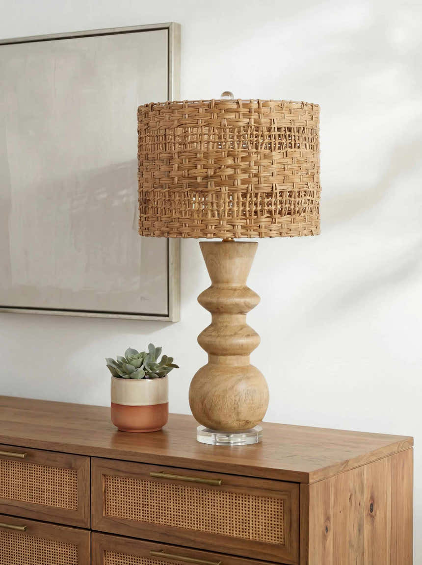 Ploubezre Ivory Table Lamp