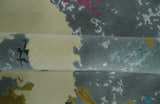 Vibrant Colorful Modern Abstract Gray, Olive, Purple and Ivory Hand knotted 10x14 and 12x15 wool Area Rug