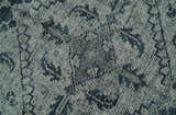 Vintage Style Distressed Traditional Hand Knotted Serapi Silver and Gray Multi Size Area Rug