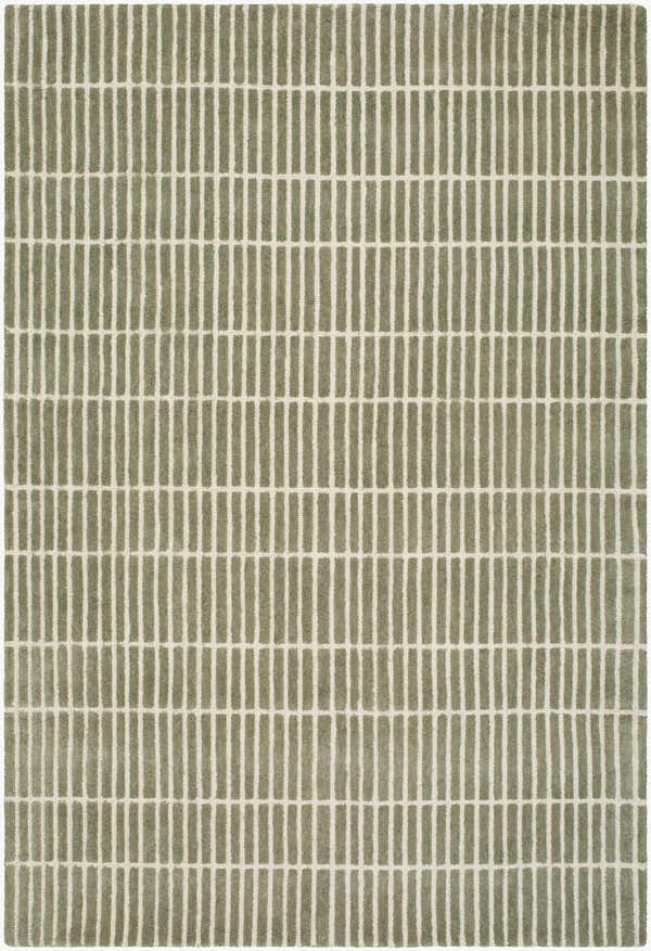 Sample Finial Olive Wool Area Rug