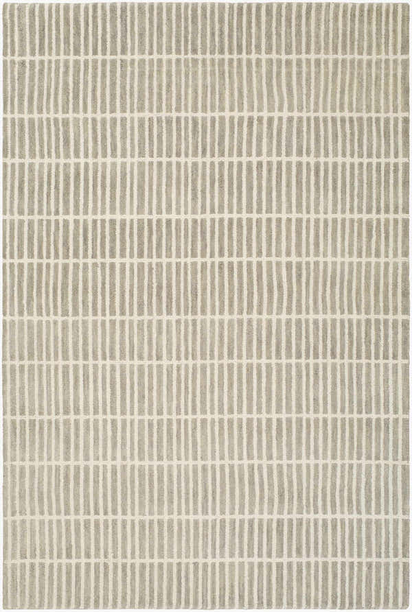 Sample Finial Gray Wool Area Rug