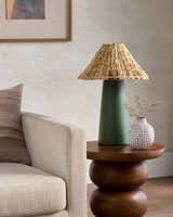 Deep Orange Traditional Table Lamp for bedside or console tables